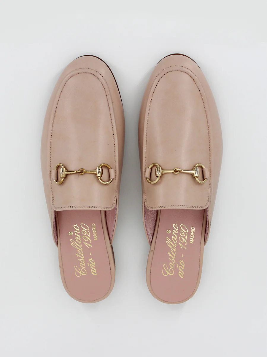 Mules Venecia piel coy color beige - Image 4
