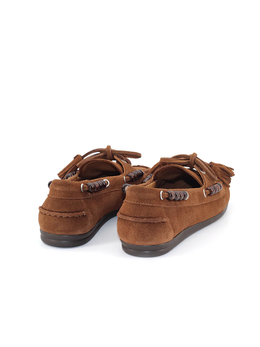 Náuticos Castellano® de ante para mujer – Modelo Hayami color almendra - Image 3