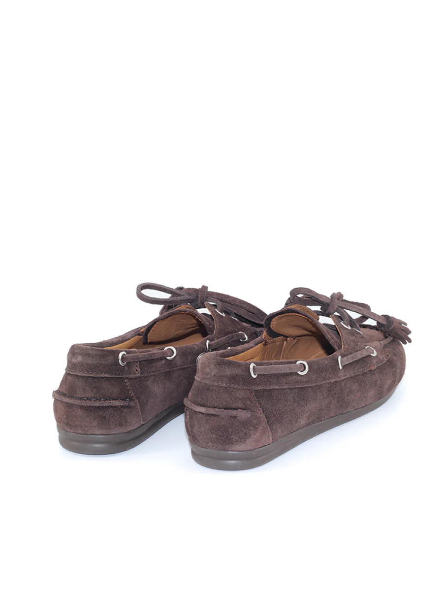 Náuticos Castellano® de ante para mujer – Modelo Hayami color caoba - Image 3