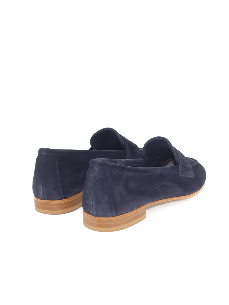 Mocasín Bandera mujer en ante marino – Hecho en España | Castellano® 1920 Madrid - Image 3