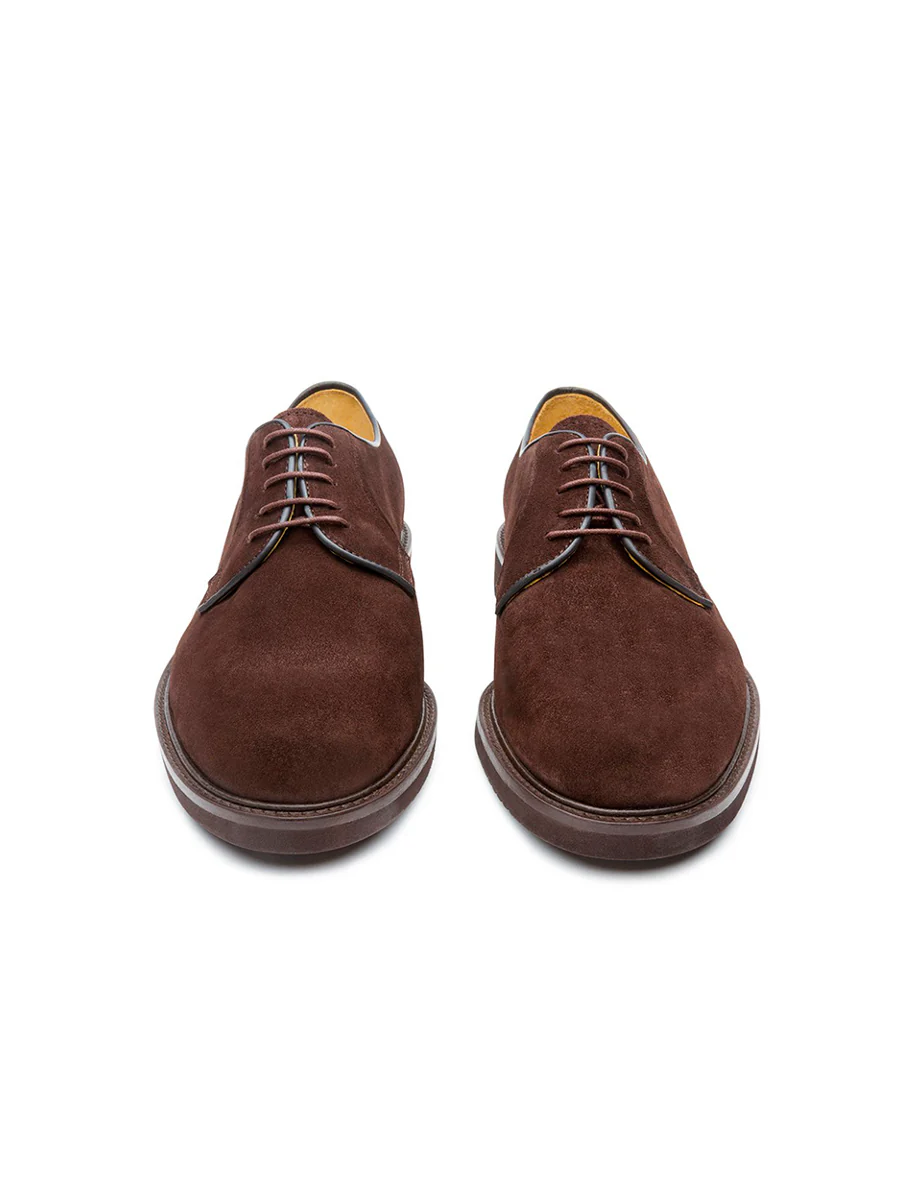 Zapatos blucher B31 color ante expresso marrón - Image 3