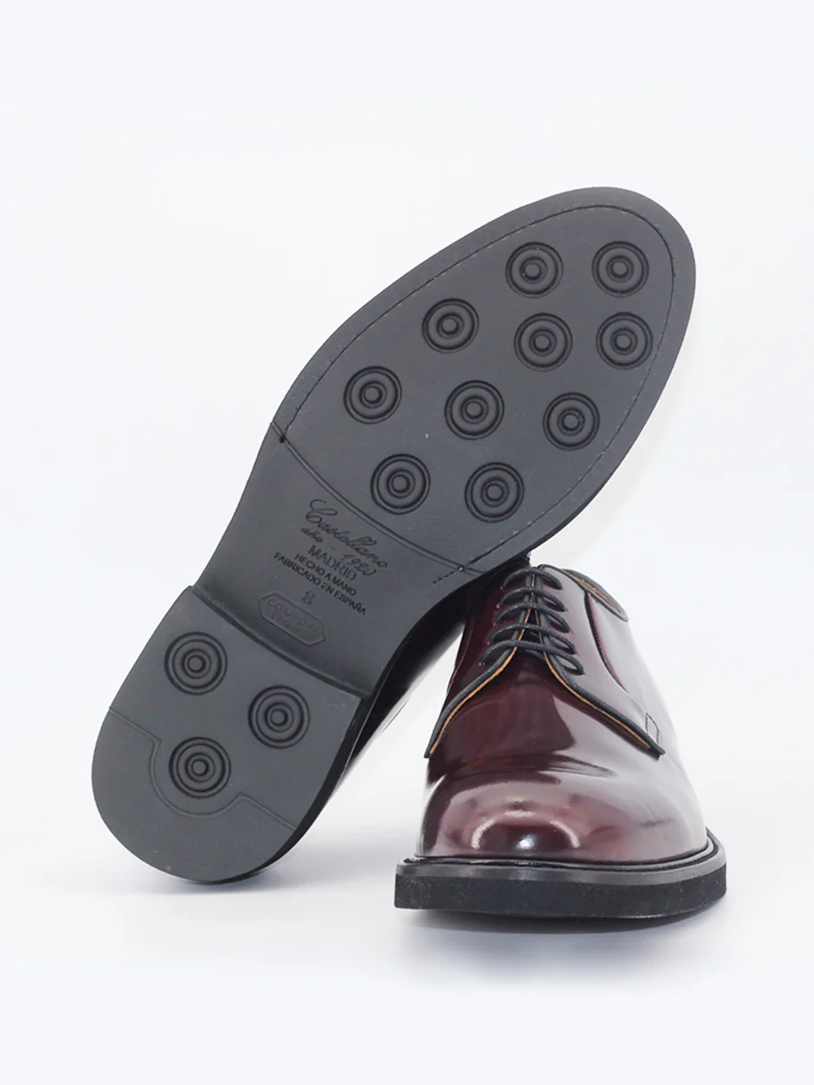 Zapatos blucher Robert de piel antik color burdeos - Image 4