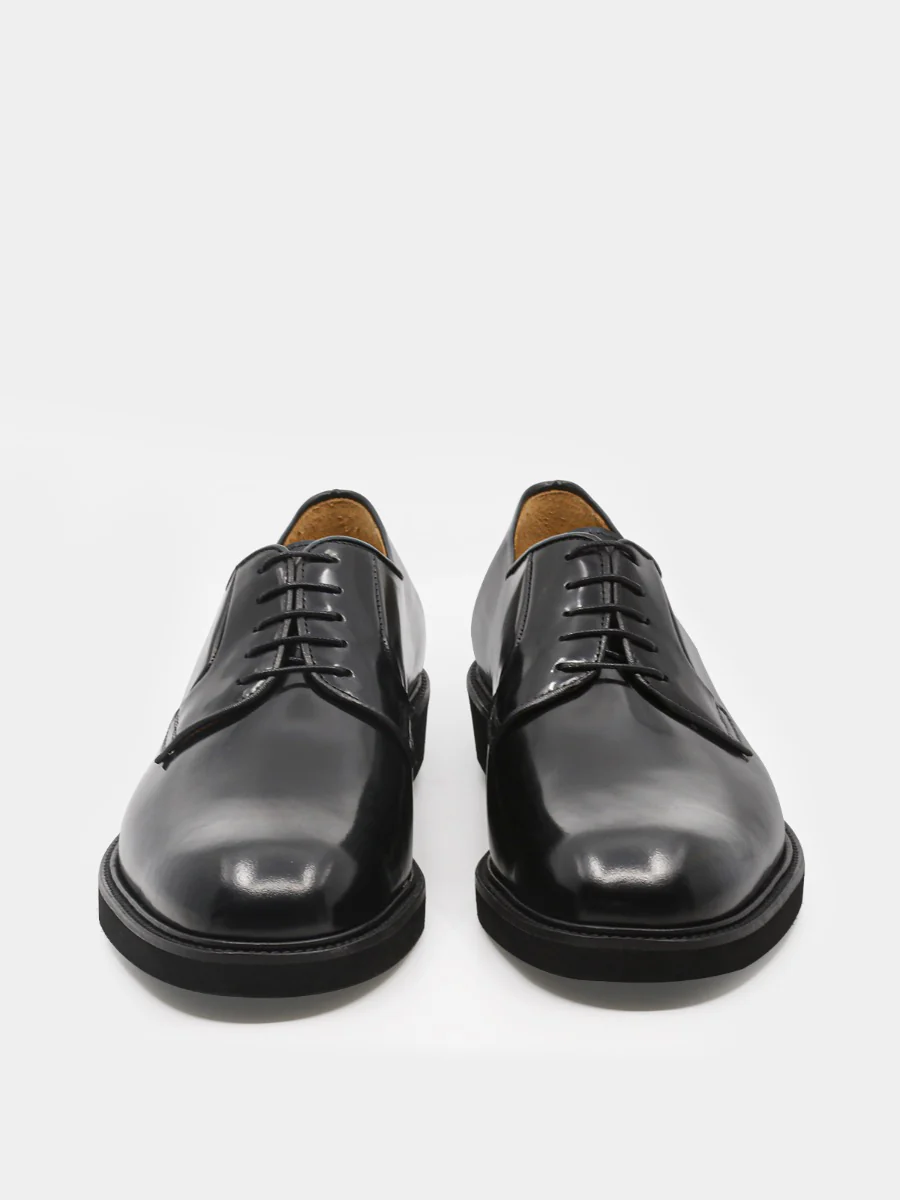 Zapatos blucher Robert de piel antik color negro - Image 3