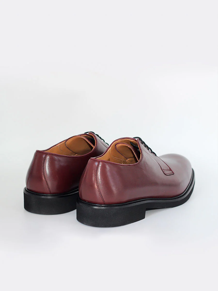Zapatos blucher Robert de piel color burdeos - Image 5
