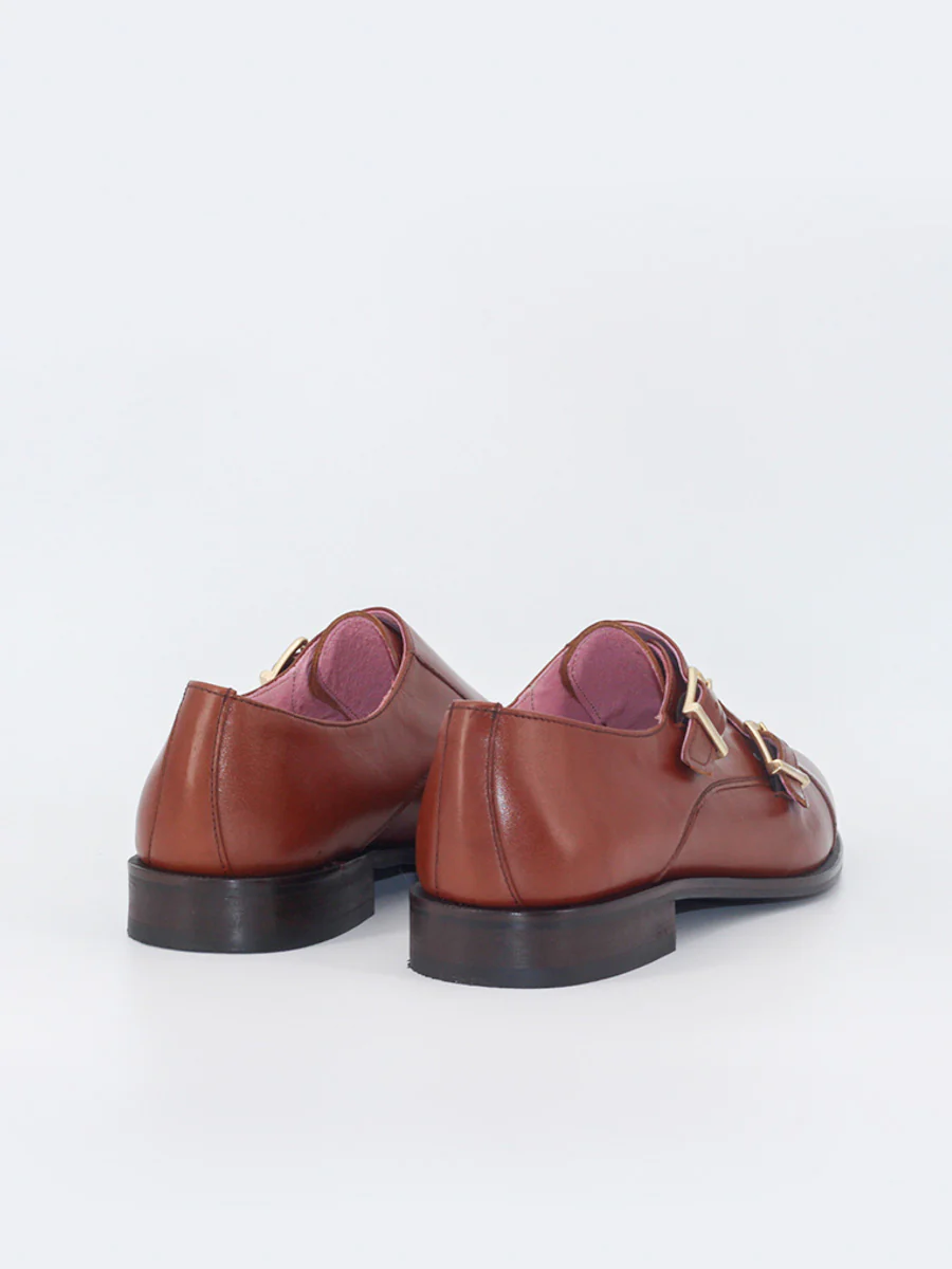 Zapatos Castellano de mujer Antonella piel color caoba - Image 4