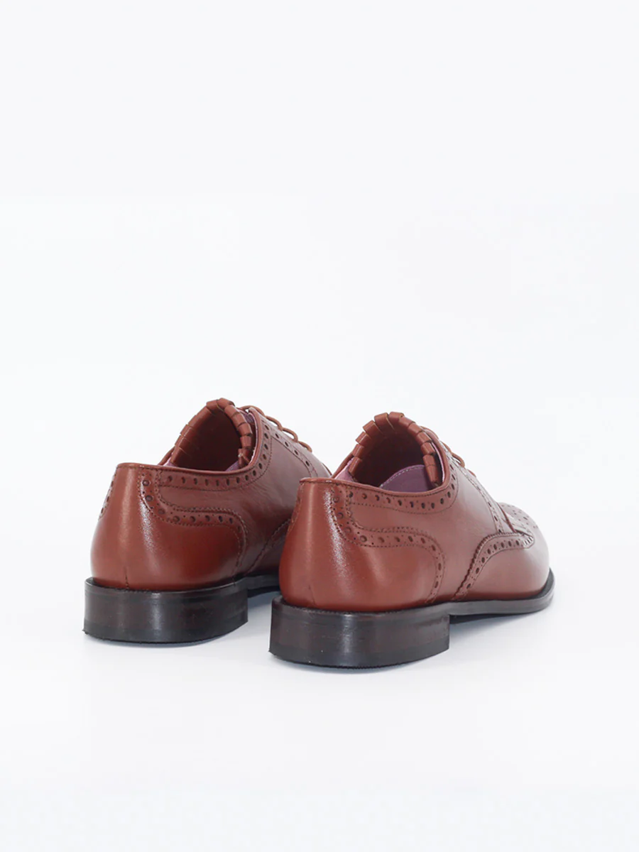 Zapatos de cordones mujer Adele color caoba - Image 2