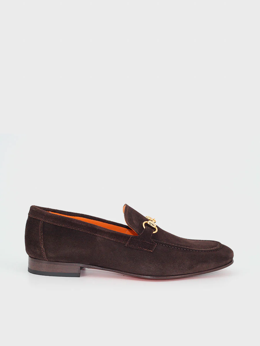 Zapatos mocasines Castellano modelo Pegaso ante color marrón